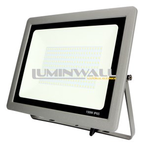 Projector LED Exterior SLIM Cinza 150W 6500K IP65